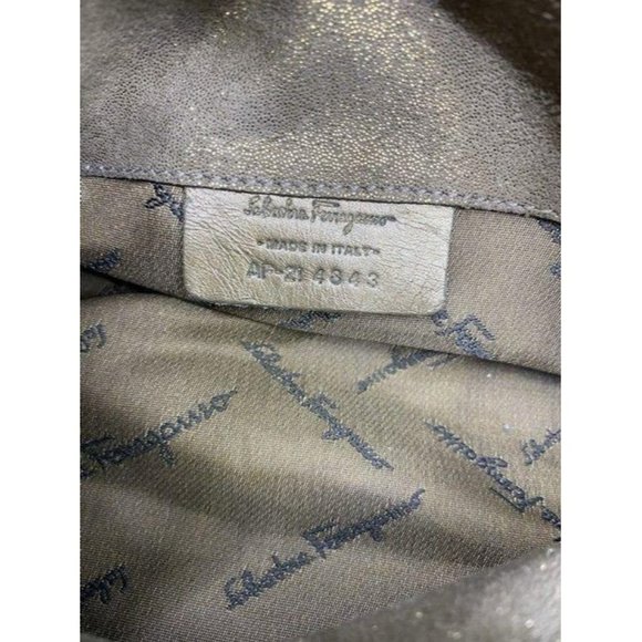 salvatore ferragamo handbag bronze shoulder bag - Picture 12 of 12